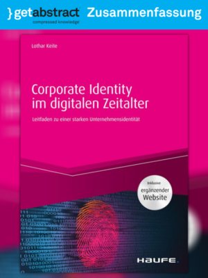 cover image of Corporate Identity im digitalen Zeitalter (Zusammenfassung)